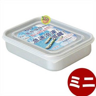 【JPGO日本購】日本製 Akao alumi 鋁製保冷保鮮盒 食材急速冷凍解凍~淺型 迷你 0.4L