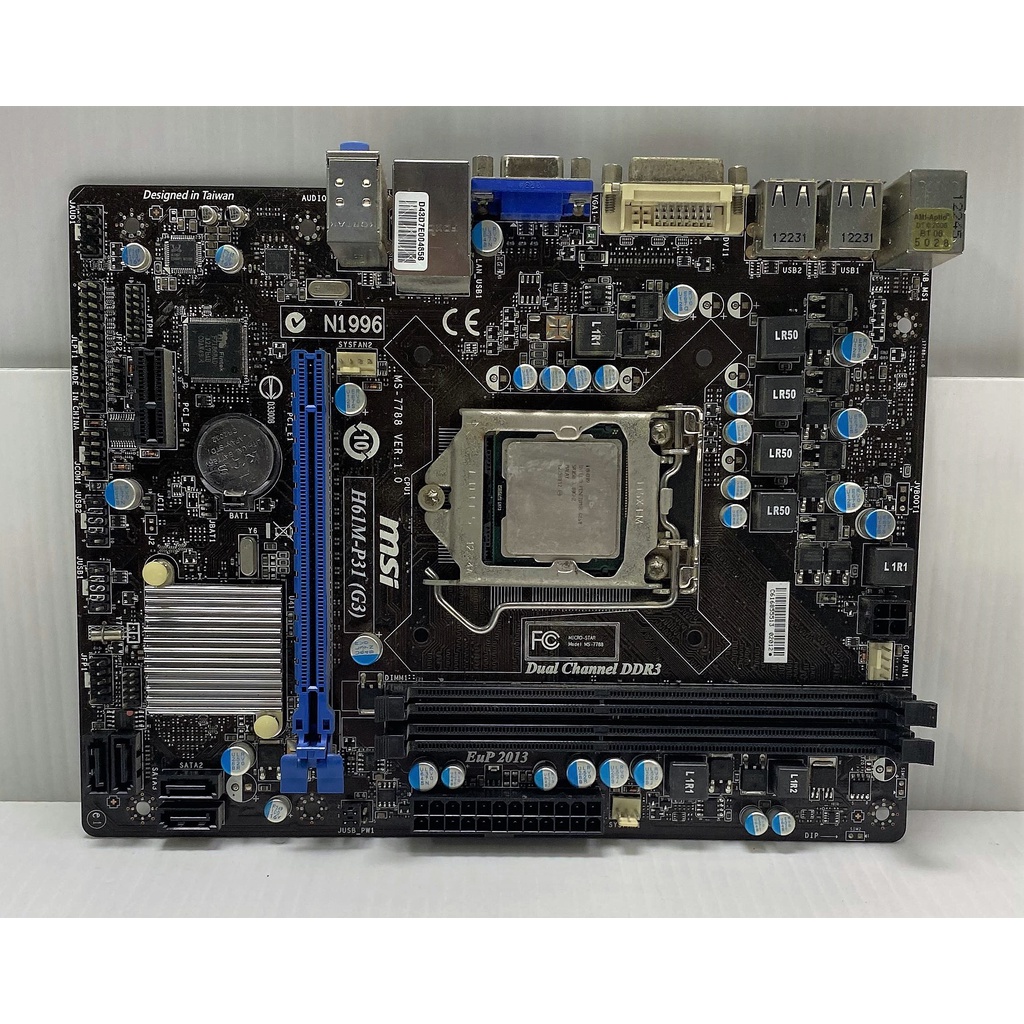 立騰科技電腦~ MSI H61M-P31(G3) - 主機板