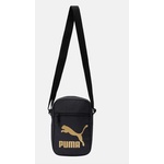PUMA斜背包 (小ㄉ-07848501黑/金) 側背包 隨身包 小方包 A4放不下 正品