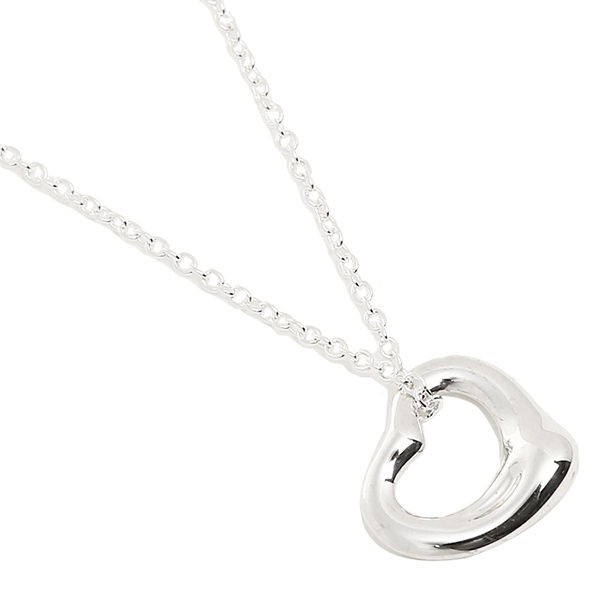 Tiffany &amp; Co.  Open Heart鏤空mini心形純銀項鍊