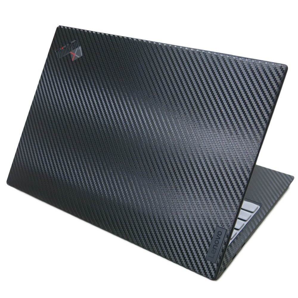 【Ezstick】Lenovo ThinkPad X1 Nano 黑色卡夢紋機身貼 (含上蓋貼+鍵盤週圍貼+底部)