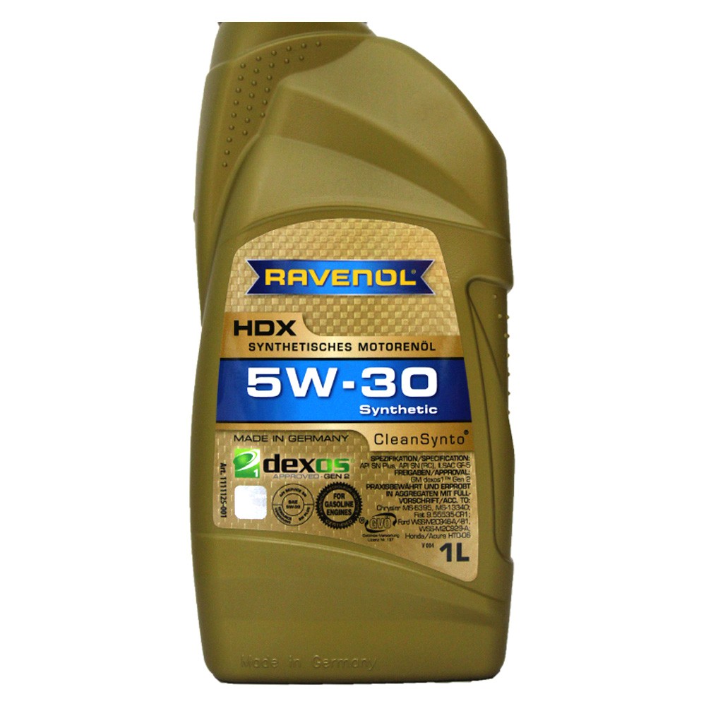 【易油網】RAVENOL HDX 5W30 SN+ 高效合成機油 低摩擦機油 LSPI