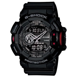 【CASIO】CASIO卡西歐G-SHOCK耐衝撞防水200米運動錶GA-400 GA-400-1B台灣卡西歐保固一年