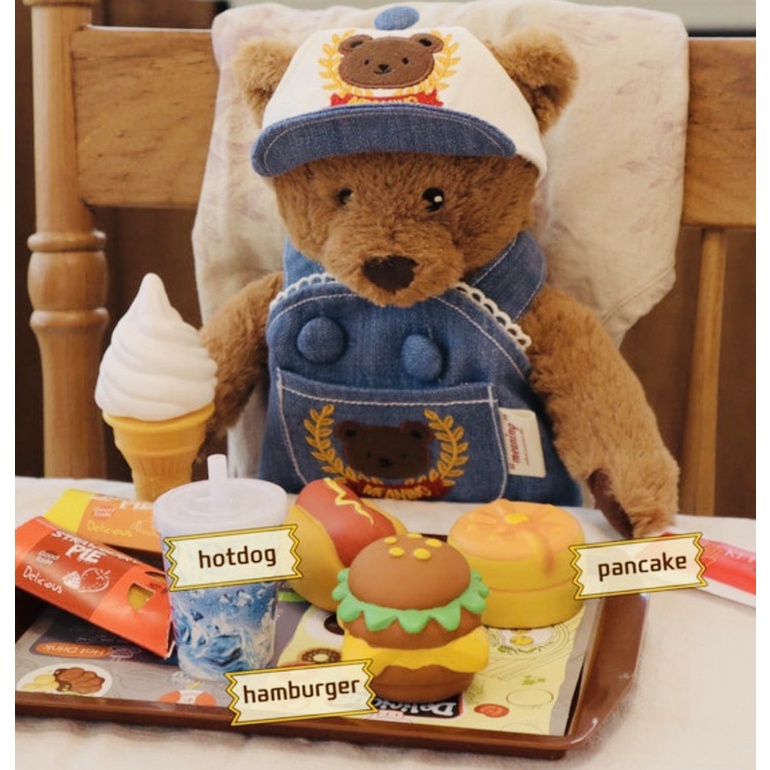 GoGoDy 現貨韓國🇰🇷M 漢堡🍔熱狗🌭️鬆餅🥞天然乳膠發聲玩具