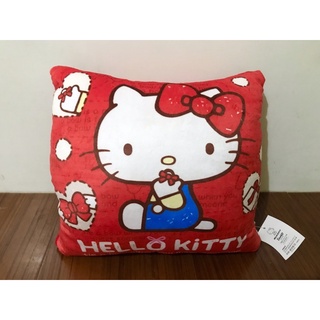 KT蝴蝶結方型保暖枕 Hello Kitty 凱蒂貓 12吋 暖手抱枕 溫暖枕 方形抱枕 四方枕 方型抱枕 方枕