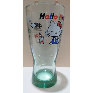 HELLO KITTY 40週年 經典玻璃曲線杯 玻璃杯 水杯