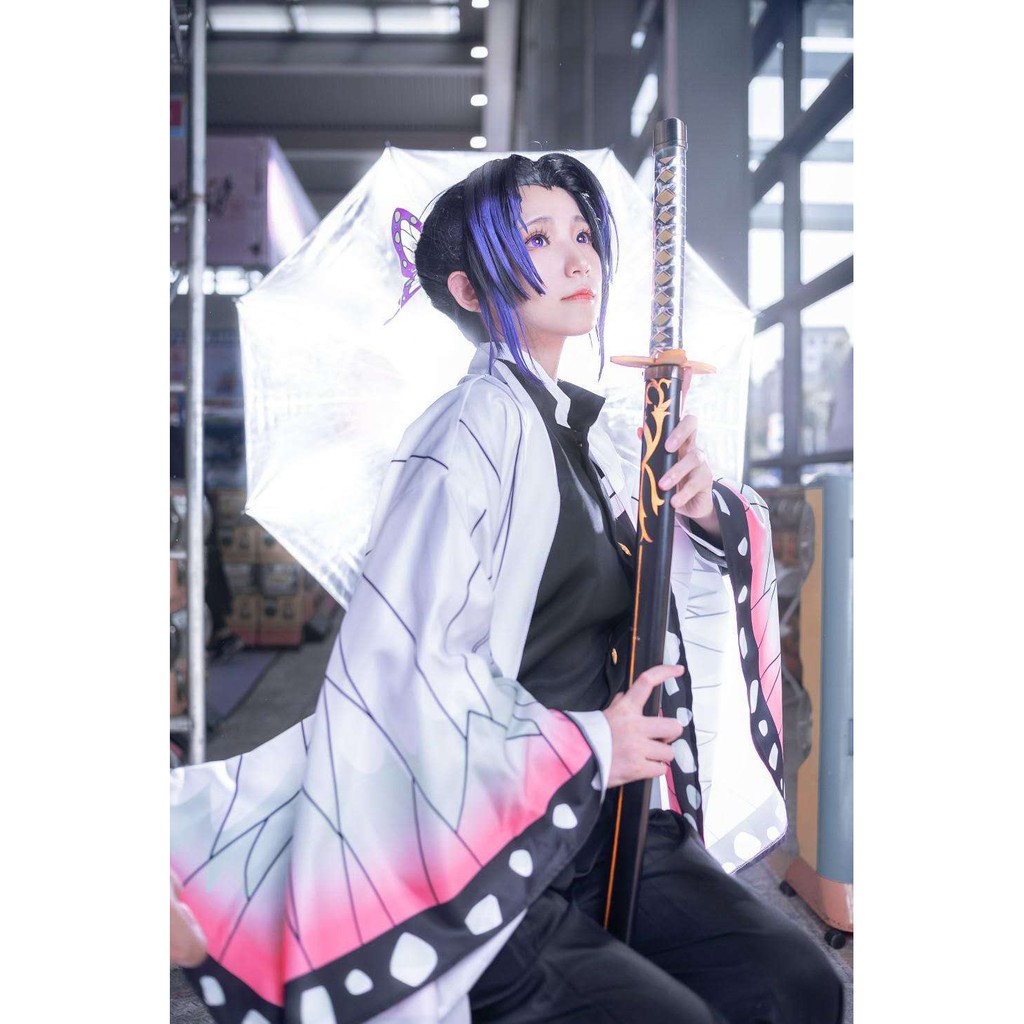鬼滅之刃cos服裝蟲柱蝴蝶忍花柱蝴蝶香奈惠cos服鬼殺隊隊服服飾假髮鞋子全套cosplay服裝漫展cosplay 蝦皮購物