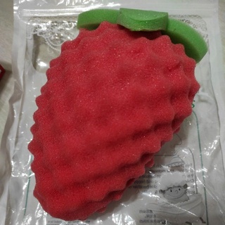 現貨 草莓 造型 洗澡 沐浴球 沐浴海綿 棉麻原料