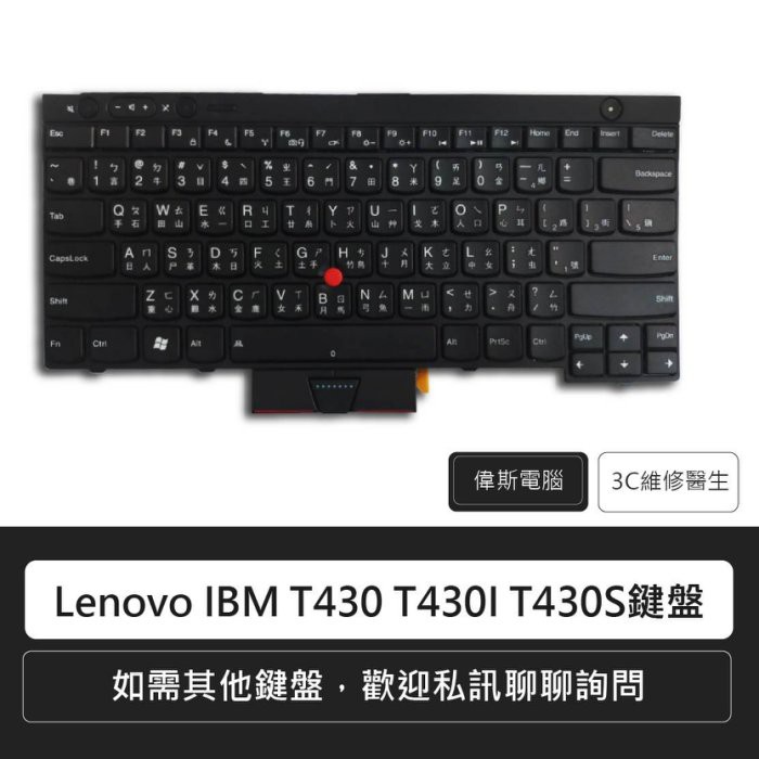 ☆Coin mall☆LenovoT430 T430S X230 X230T T530 W530 L430鍵盤(附發票)