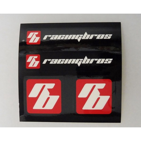 宥佳車業 RacingBros Logo貼標組 一包兩組 摩托車貼 安全帽貼 行李箱貼