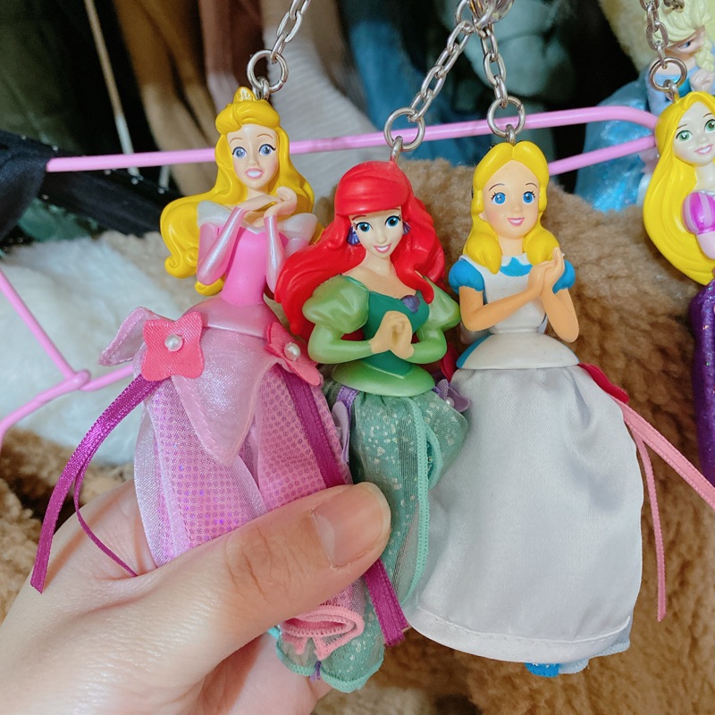 日本迪士尼 公主吊飾 全新 睡美人 美人魚 愛麗絲 長髮公主 艾莎