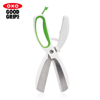 美國【OXO】不鏽鋼沙拉剪-快樂綠