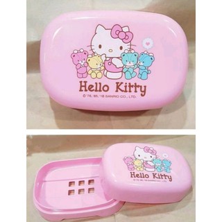 牛牛ㄉ媽*台灣正版授權商品㊣HELLO KITTY肥皂盒 凱蒂貓香皂盒 我愛寶貝熊款 底部鏤空 不會積水