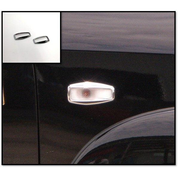圓夢工廠 Hyundai 現代 Tucson 2001~2011 改裝 鍍鉻銀 車燈框飾貼 側燈框 方向燈框