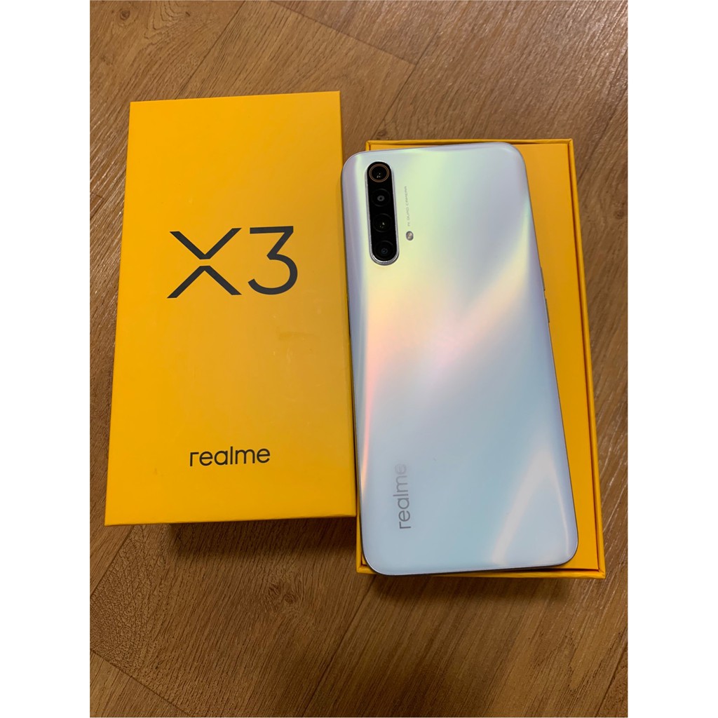 二手 realme X3 極地白 高雄可面交 10倍蝦幣 雙卡雙待 6.6吋 8G記憶體 128G容量 大螢幕 長輩機