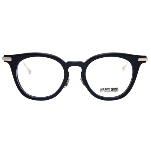 NATIVE SONS 眼鏡 Siegel 陳時中 阿中部長 配戴款 (黑-金) 日本手工眼鏡 鏡框 久必大眼鏡
