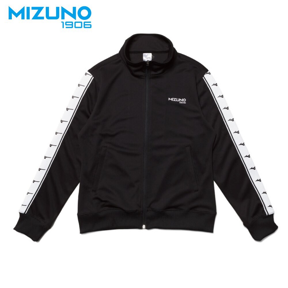MIZUNO 女裝 外套 套裝 1906 休閒 針織 側背LOGO 黑【運動世界】D2TC973109