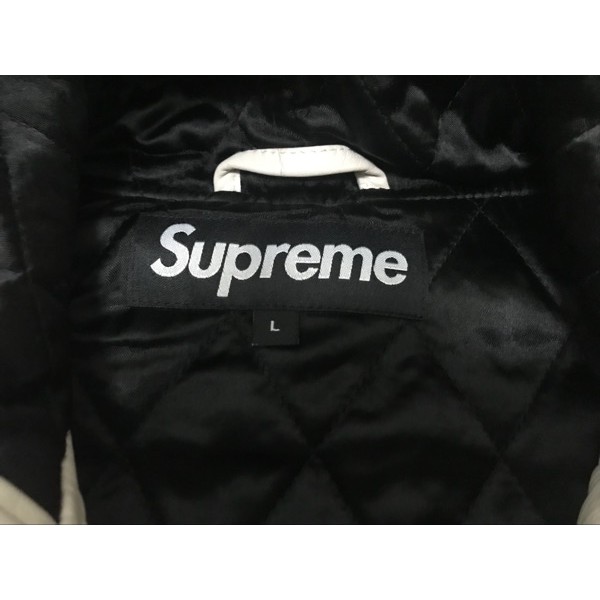 supreme court cards hooded leather jacket