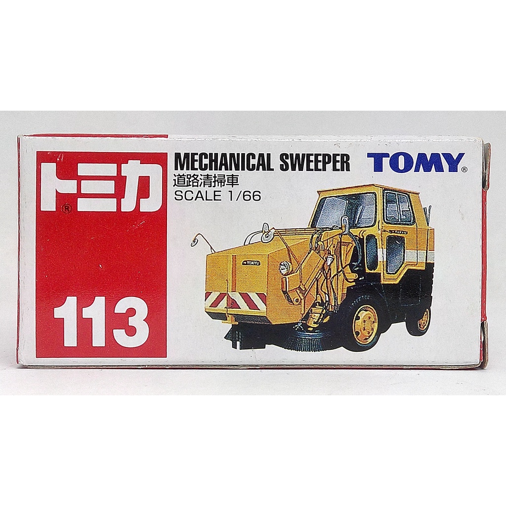 TOMY TOMICA 舊藍標 NO.113 113 道路清掃車 MECHANICAL SWEEPER 掃地機