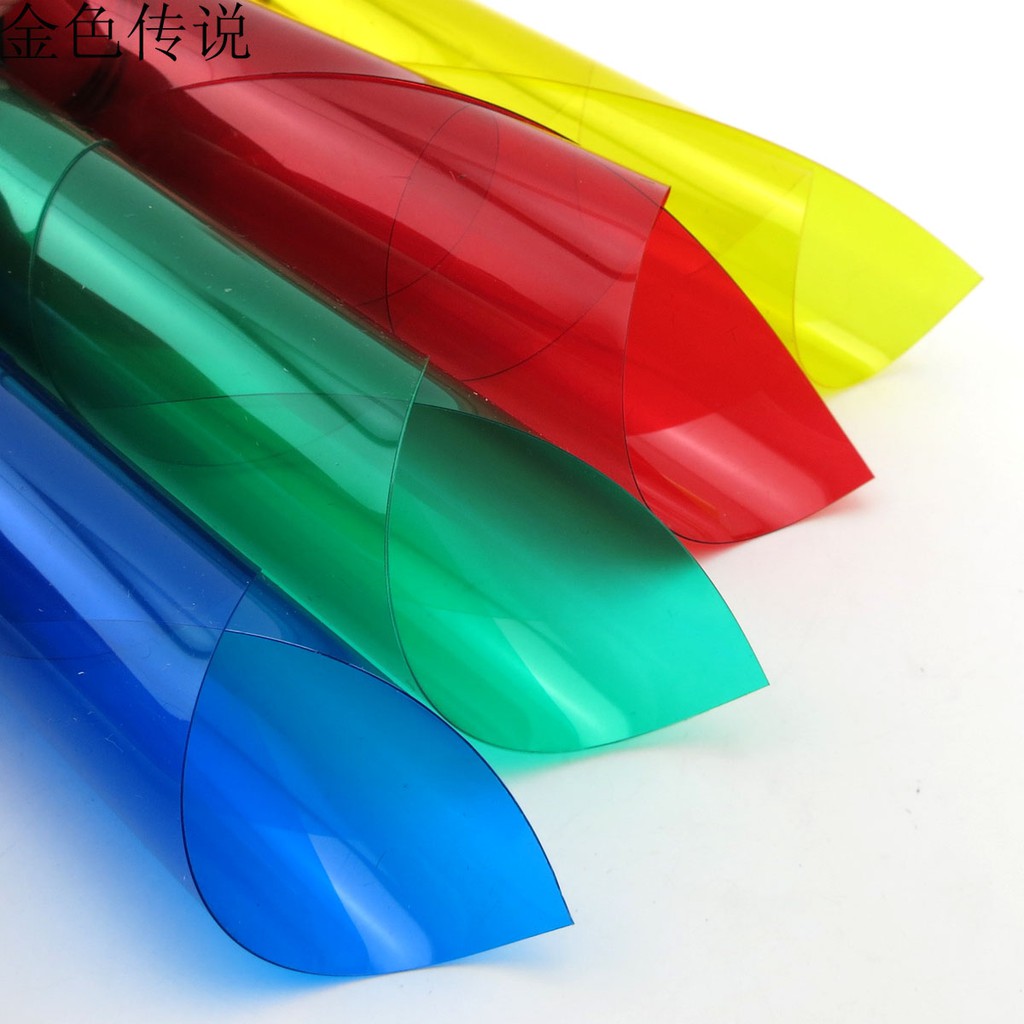 PVC透明片  DIY模型彩色塑膠板 手工製作材料 水面貼紙 配件 A4尺寸