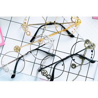 RM 預購+現貨 蒸汽 龐克 眼鏡框 lolita 原宿風 眼鏡 齒輪 三色