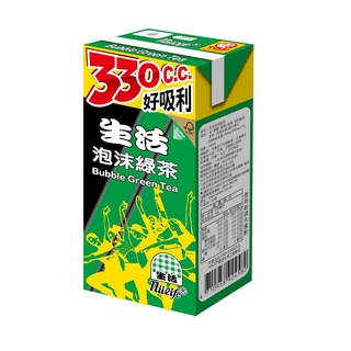 生活泡沫綠茶330ml24入/箱【OK】現貨箱購