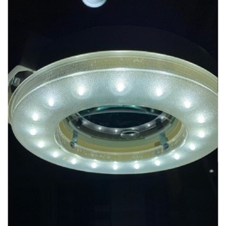 LED 放大鏡 美容燈 燈管配件取代22W環型燈管 LED燈源鎮流電路板套件 2835 LED帶透鏡 110V 白光