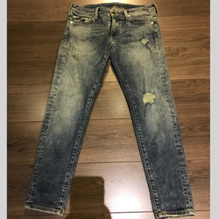 二手 Denim& Supply Crop Skinny 水洗牛仔褲