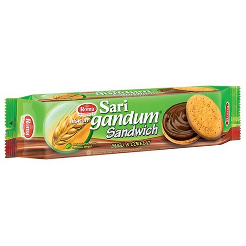 印尼 ROMA Sari Gandum Cokelat  全麥巧克力餅乾 155g