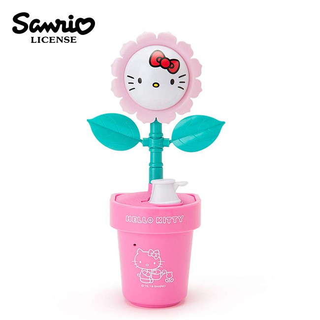 含稅 日本正版 凱蒂貓 盆栽造型 聲動存錢筒 儲錢筒 擺飾 小費箱 Hello Kitty 三麗鷗 Sanrio
