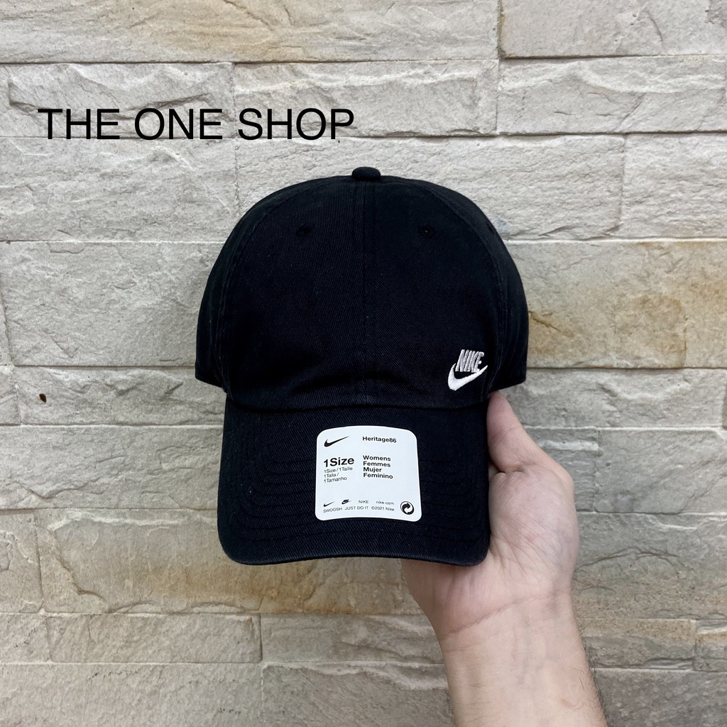 TheOneShop NIKE MISC 老帽 帽子 鴨舌帽 棒球帽 經典 黑色 刺繡 可調式帽扣 AO8662-010