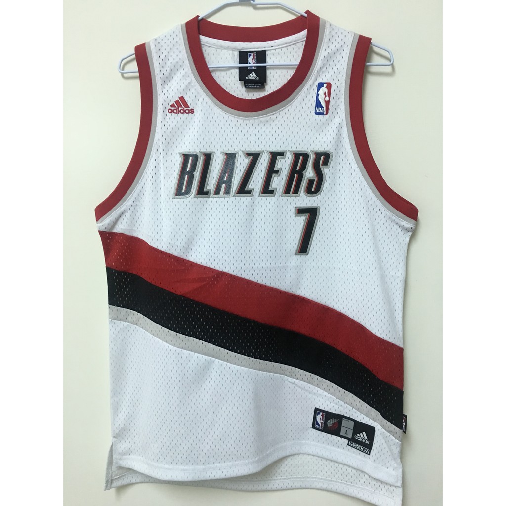 Adidas NBA Brandon Roy 拓荒者隊 白色 絕版電繡 青年版球衣 YL