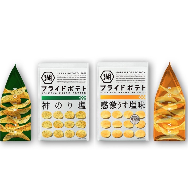 【貓咪姐妹 】日本 湖池屋 感激的鹽味洋芋片 海苔鹽味洋芋片 洋芋片 日本洋芋片
