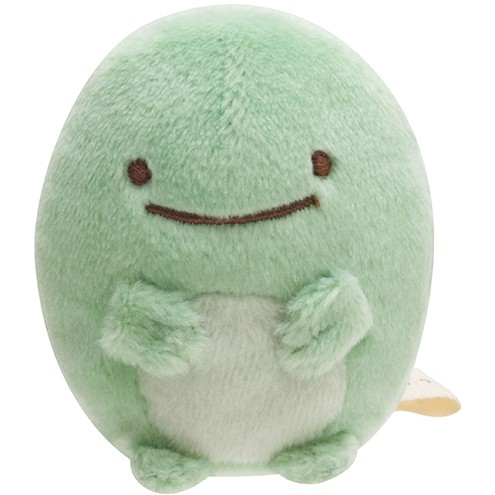 日本正版 SAN-X角落生物 綠蜥蜴迷你玩偶娃娃小沙包