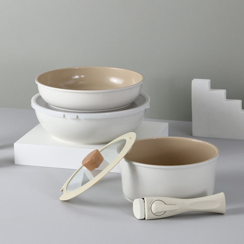 【韓國NEOFLAM】FIKA Midas Plus陶瓷塗層鍋具7件組《WUZ屋子》