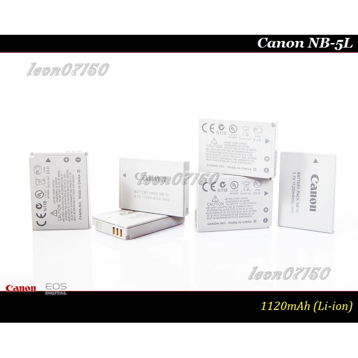 【限量促銷】Canon NB-5L 原廠鋰電池IXUS 860IS / 870IS / 970IS / 980IS