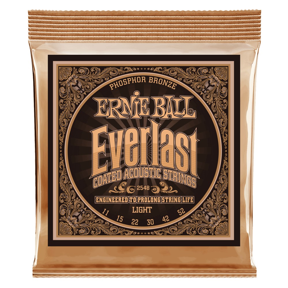 台中 夢想樂器 Ernie ball everlast 磷青銅 木吉他弦 包膜 老鷹弦 (2548/2546/2544)