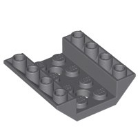 正版樂高LEGO零件(全新)-72454 雙邊反斜面磚 船底殼 深灰色