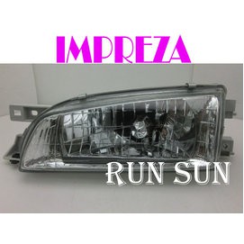 ●○RUN SUN 車燈,車材○● 全新 速露陸 IMPREZA 硬皮鯊 翼豹 晶鑽 大燈 一顆  台灣製造