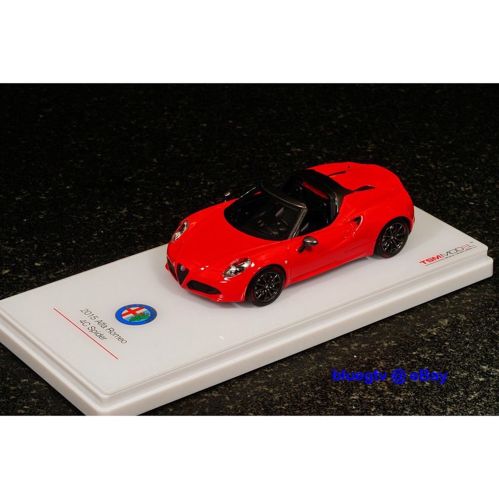 1/43 TSM TRUESCALE Alfa Romeo 4C Spider  模型車