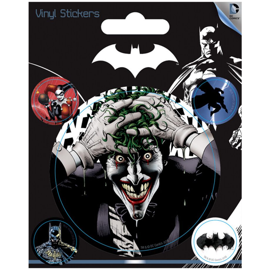 DC 蝙蝠俠 BATMAN-瘋狂小丑 英國進口貼紙組 裝飾貼紙 筆電貼紙 手機貼紙 行李箱貼紙