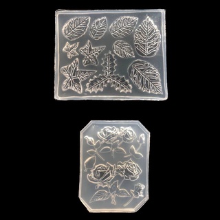 JOY玫瑰花楓葉蛋糕裝飾樹脂吊墜矽膠模具首飾工具