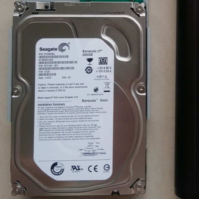 Seagate Barracuda Green 2TB 3.5吋 省電 外接硬碟 HDD