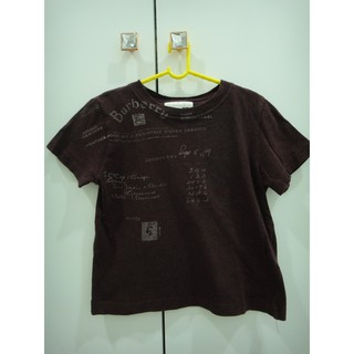 Burberry 男童Ｔ恤4Y(暗紅色）