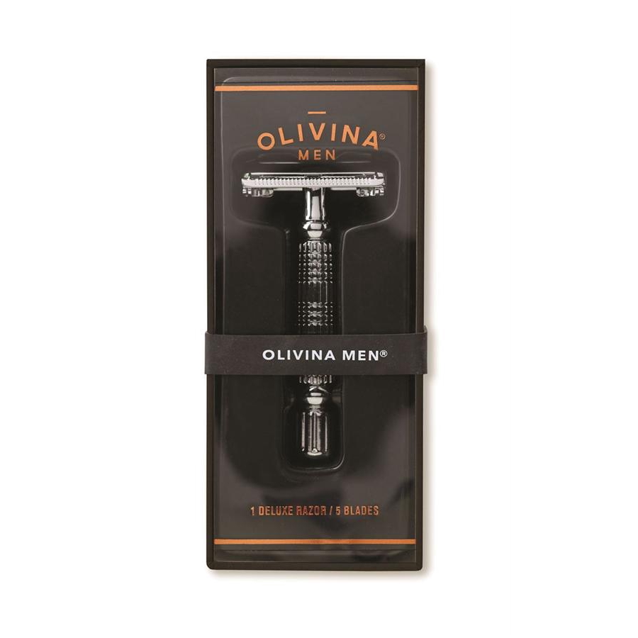 OLIVINA MEN 鉻柄刮鬍刀/ 附5組刀片 誠品eslite