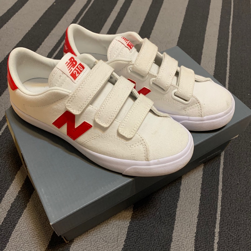 NB New Balance 210 休閒鞋 板鞋 魔鬼氈 紅白配色