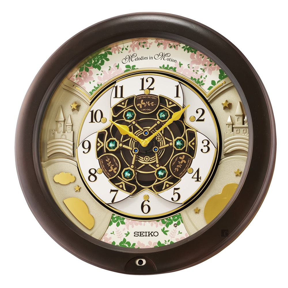 Pt蝦屏時計 日本精工seiko 木質外殼光控音樂報時舞動面盤時鐘掛鐘qxm391n Qxm391 蝦皮購物