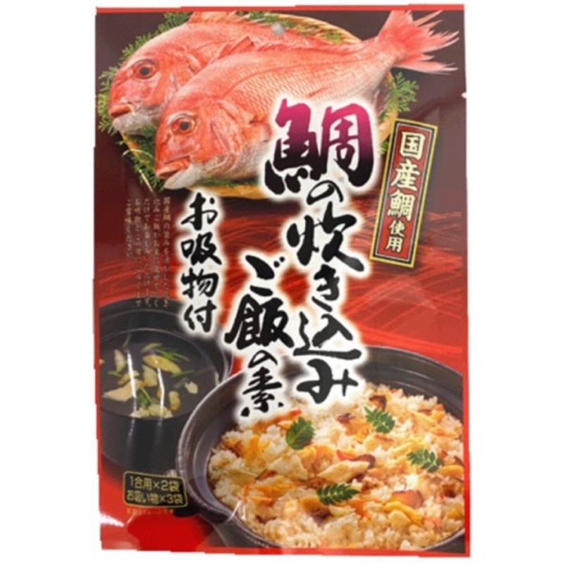 日本 南里 Minari 日式鯛魚炊飯調味湯粉組合包 雜炊飯調味料&amp; 高湯風味顆粒