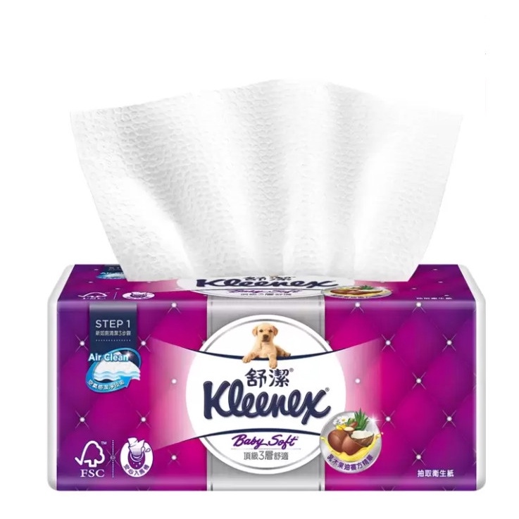 Kleenex 舒潔 三層抽取式衛生紙 110張 X 60入 好市多代購 #112200