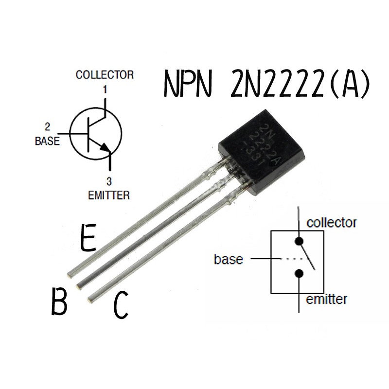 三極管2n2222a 10個 Npn直插to 92 2n2222半導體晶體管訊號放大三極體 蝦皮購物